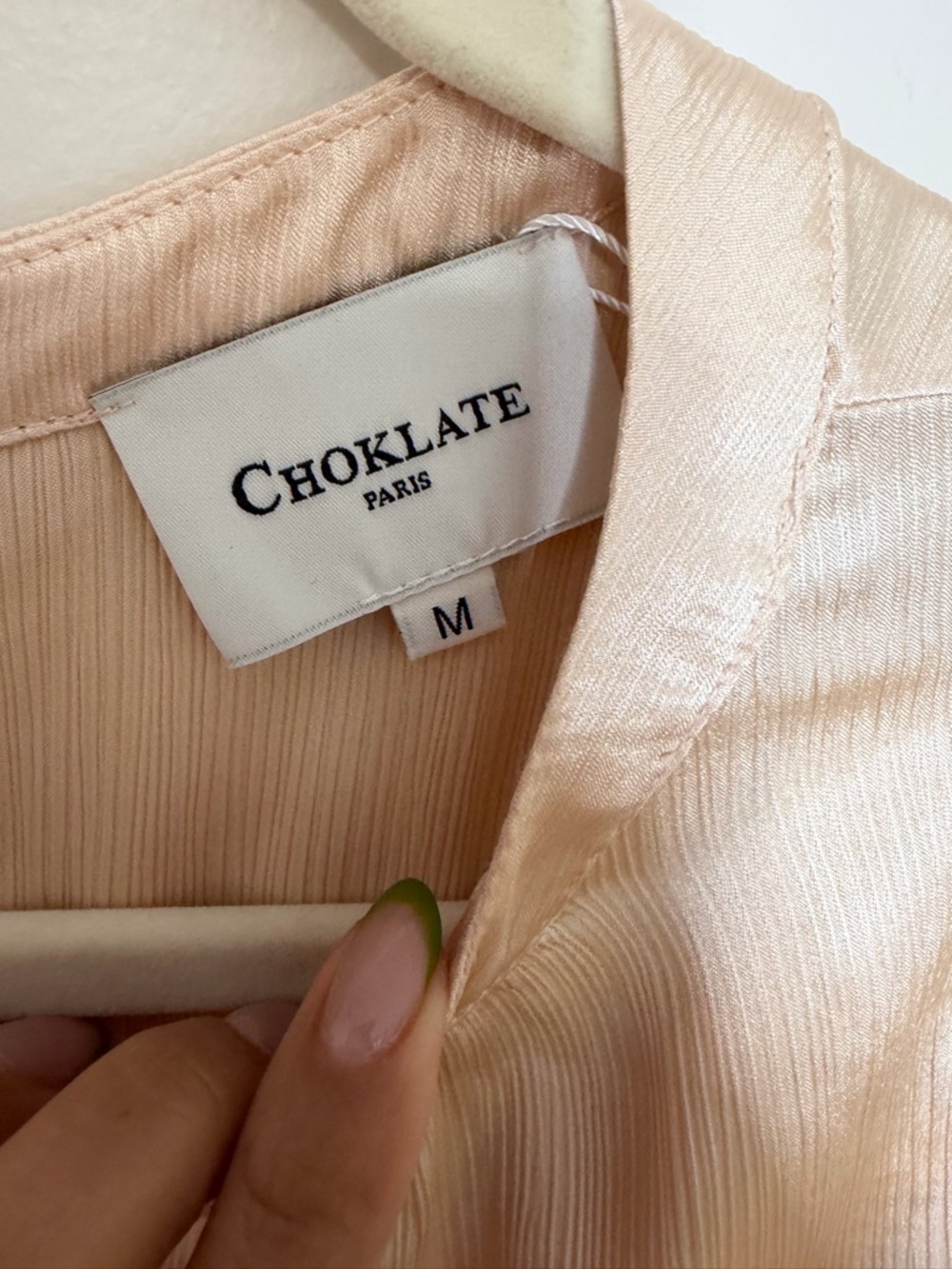 Satin Tie-Back Sleeveless Top - Cream - Picture 5 of 6
